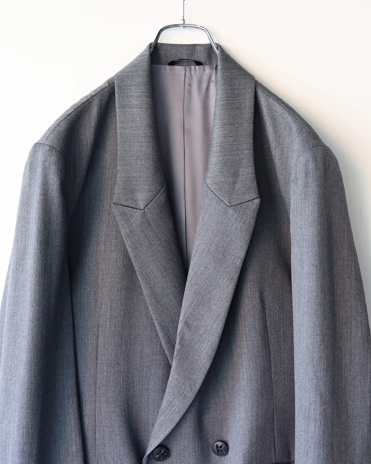 DOUBLE BREASTED JACKET "GRAY"