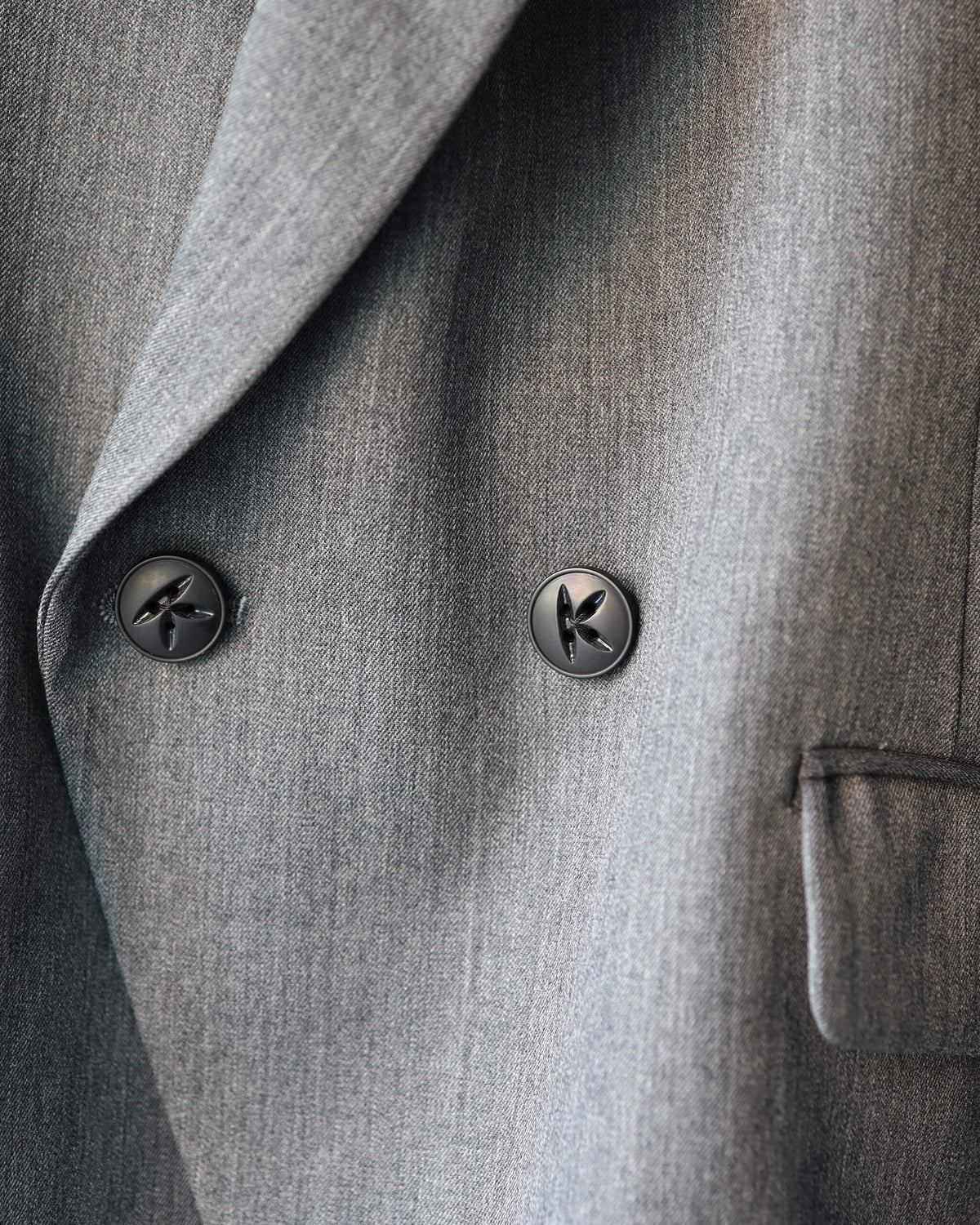 DOUBLE BREASTED JACKET "GRAY"