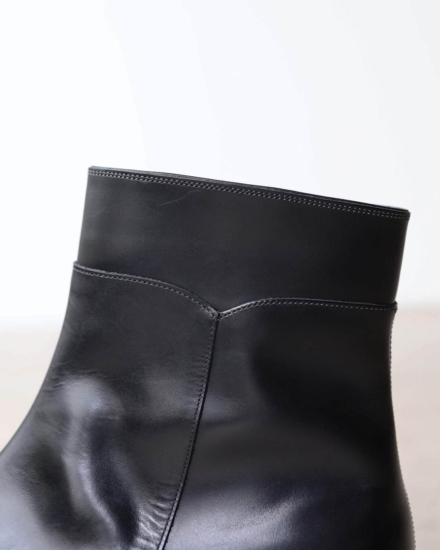 Side Zip Boots (Italian Calf) "BLK"