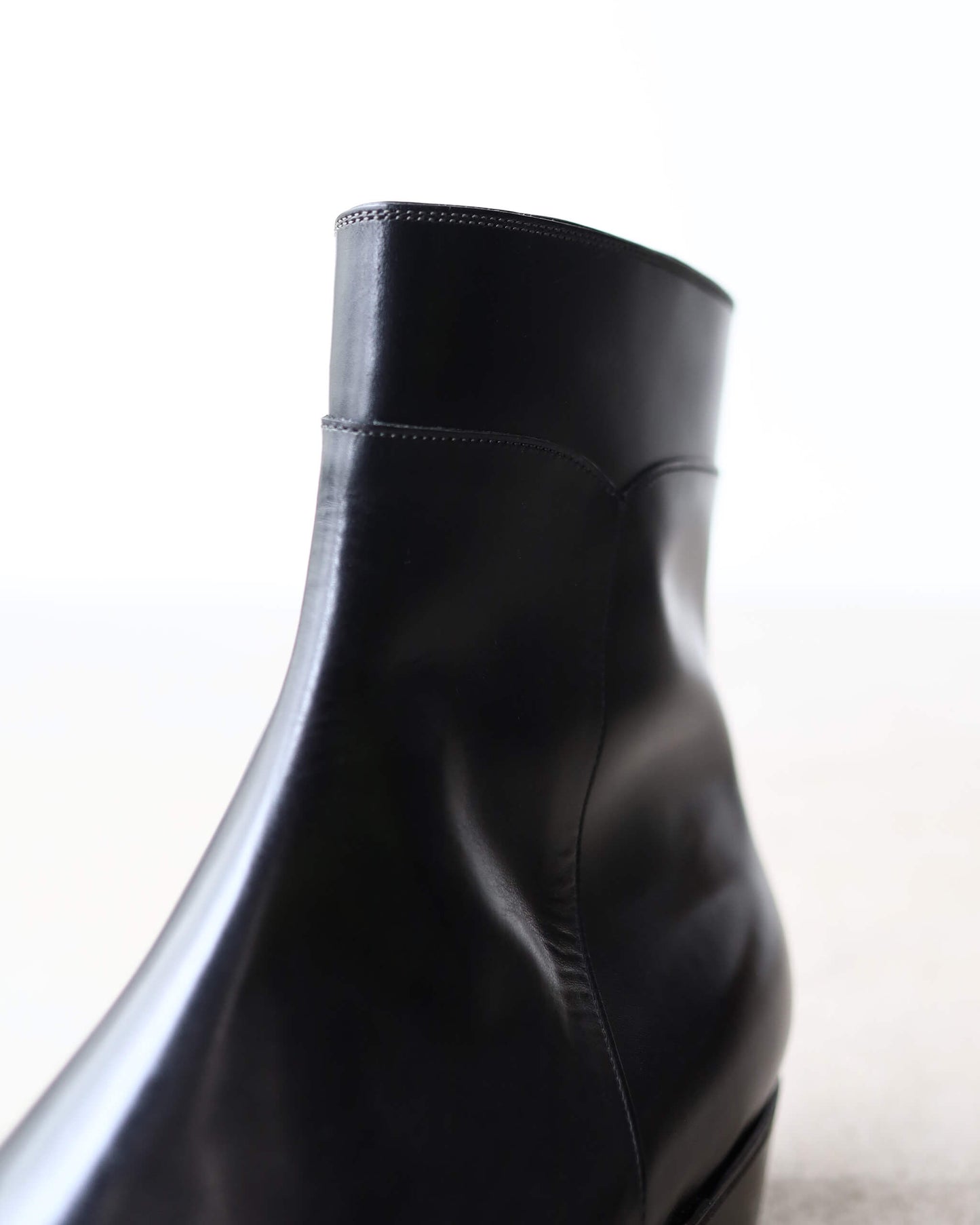 Side Zip Boots (Italian Calf) "BLK"