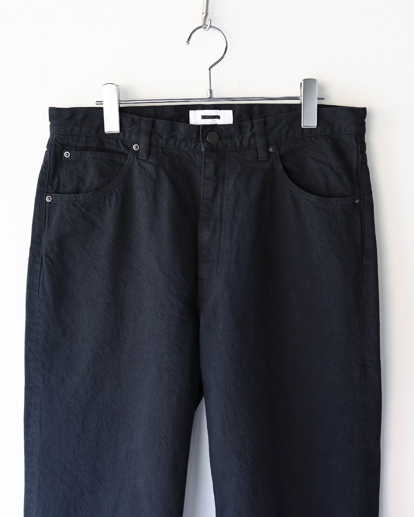 DENIM PANTS-STANDARD "BLACK"