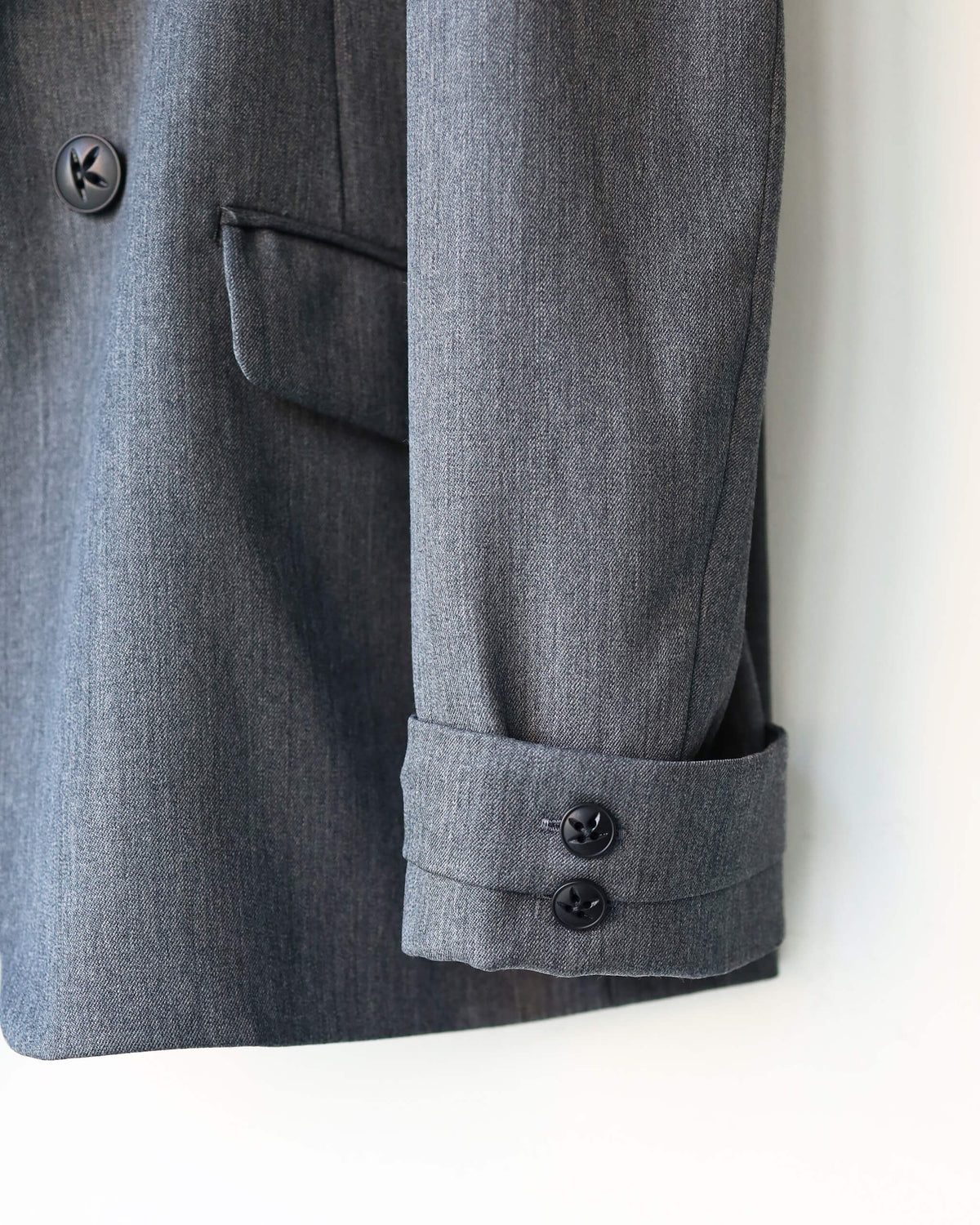DOUBLE BREASTED JACKET "GRAY"