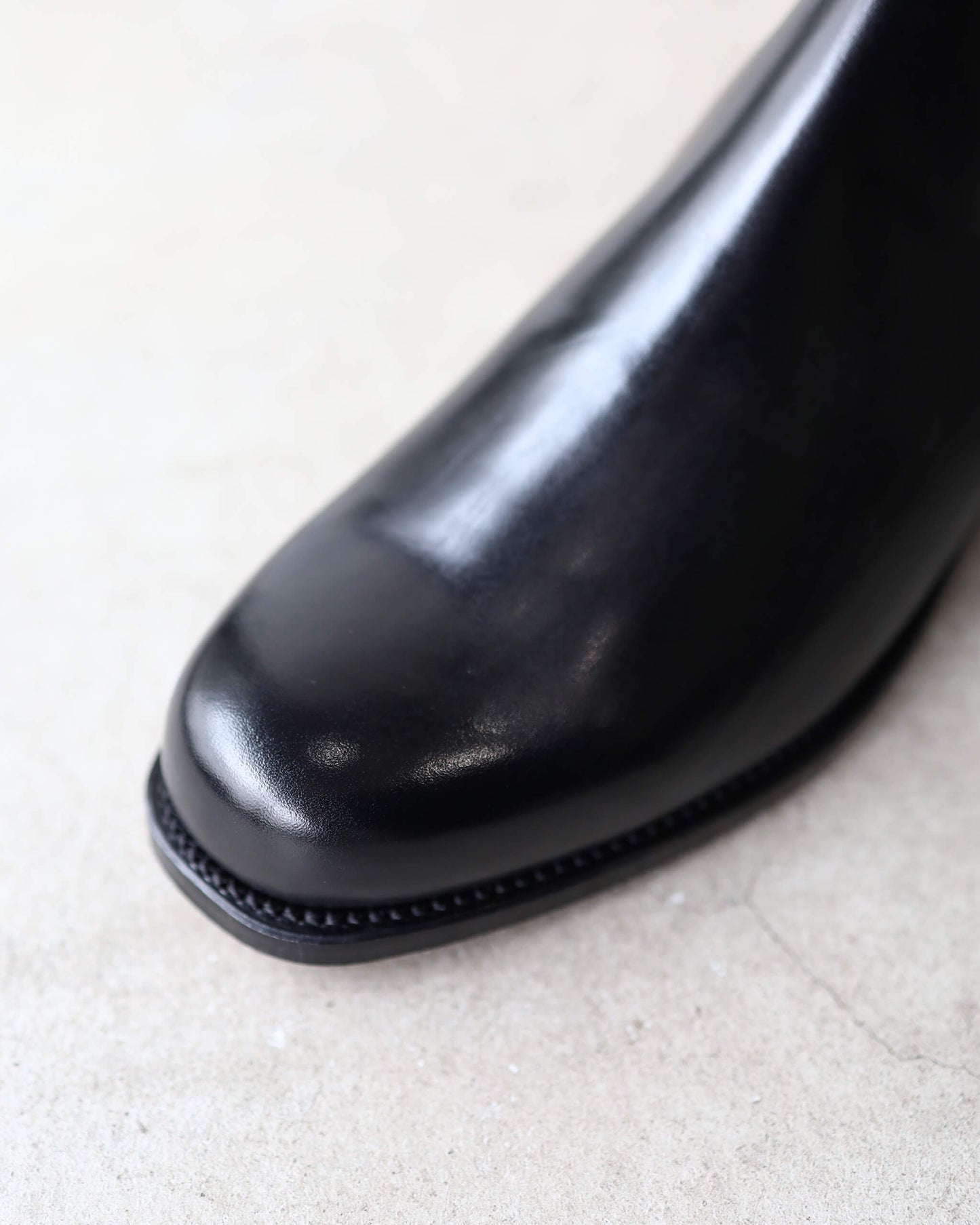 Side Zip Boots (Italian Calf) "BLK"