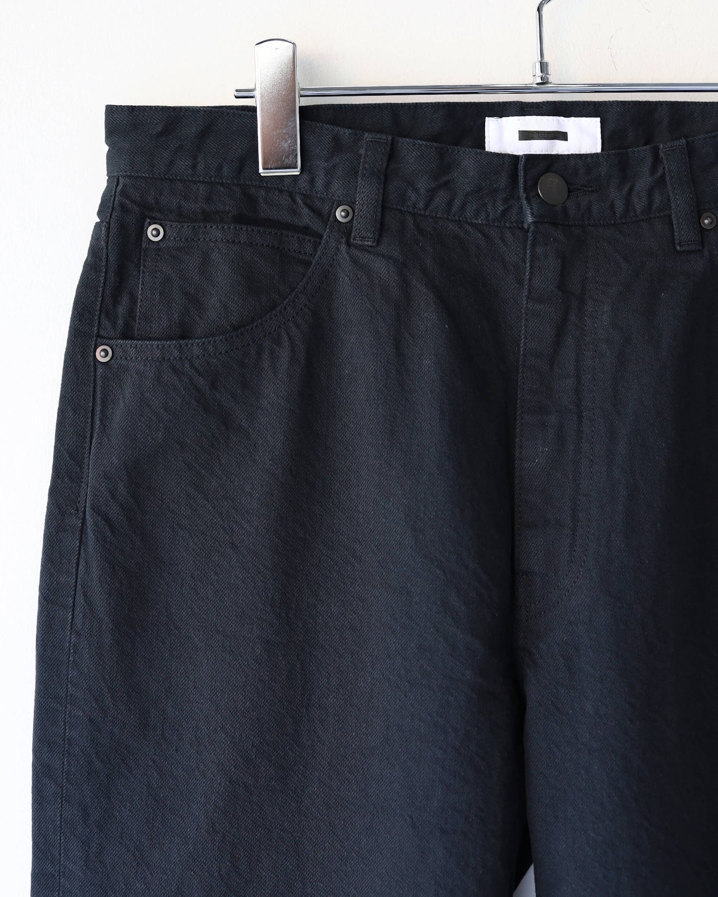 DENIM PANTS-STANDARD "BLACK"
