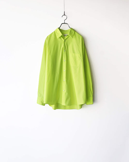 COMFORT FIT SHIRT ORGANIC GIZA TYPEWRITER "LIME"