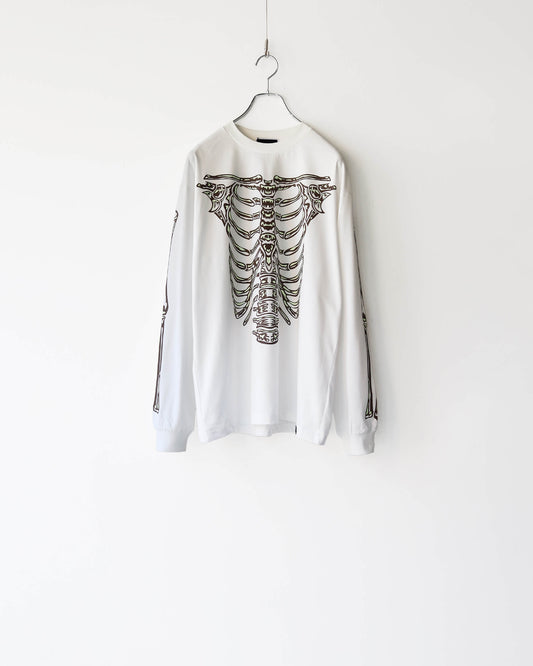BONES L/S TEE "WHITE"