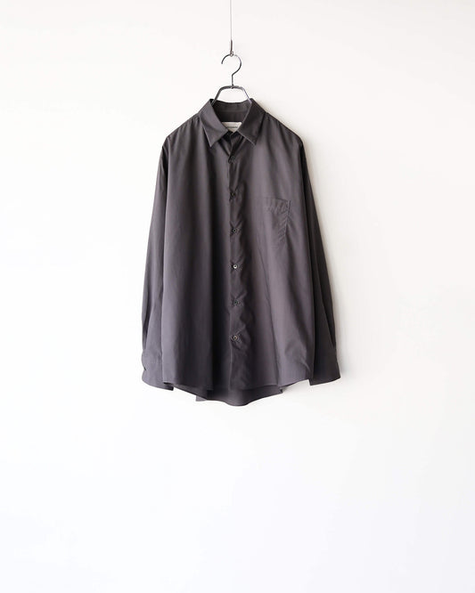 COMFORT FIT SHIRT ORGANIC GIZA TYPEWRITER "CHARCOAL"