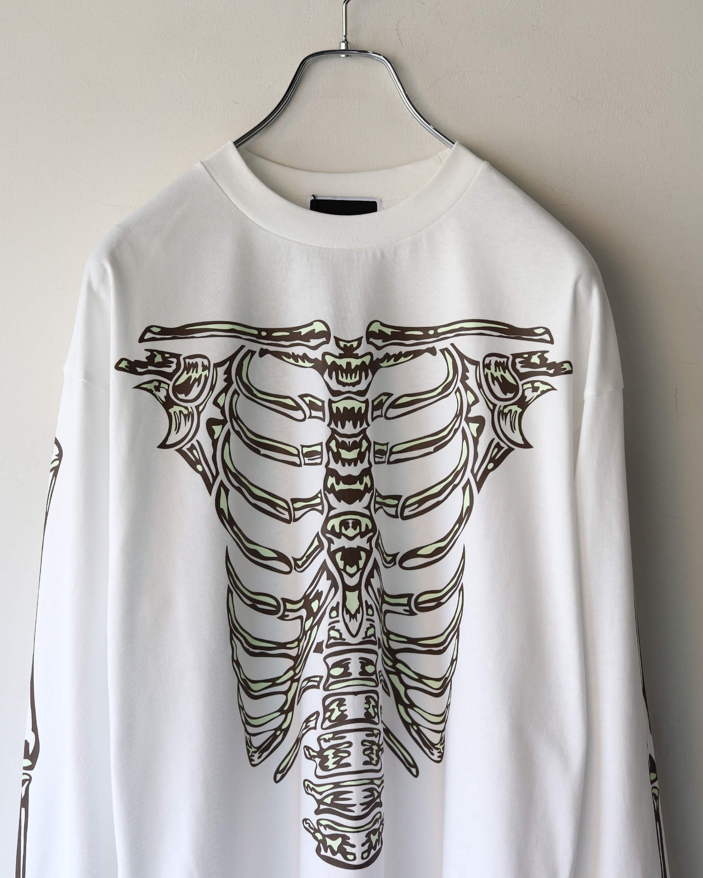 BONES L/S TEE "WHITE"