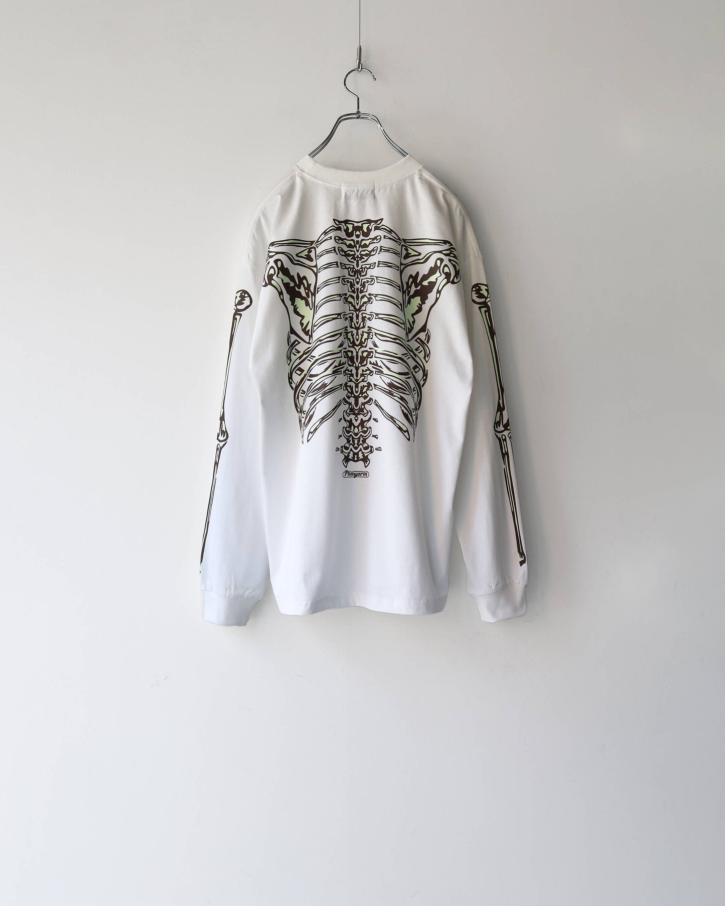 BONES L/S TEE "WHITE"