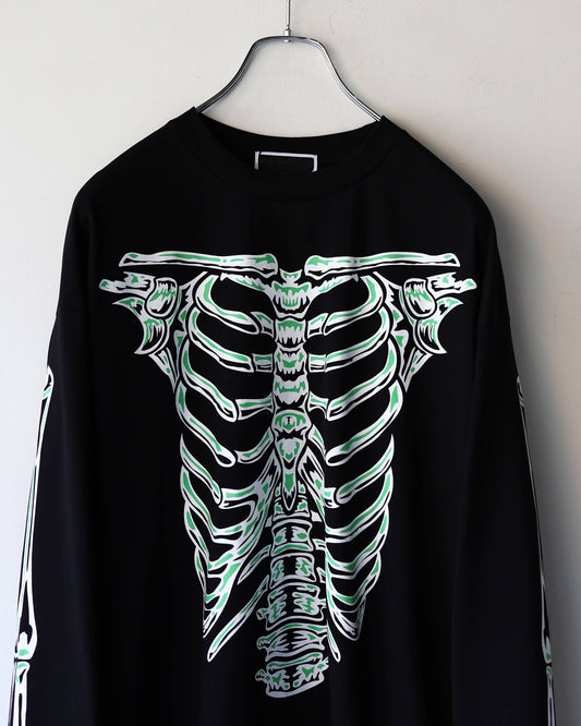 BONES L/S TEE "BLACK"