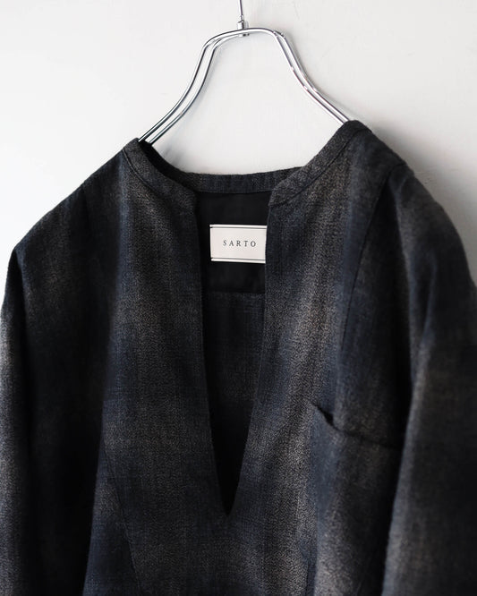 OMBRE CHECK SKIPPER BLOUSE "OMBRE CHECK"