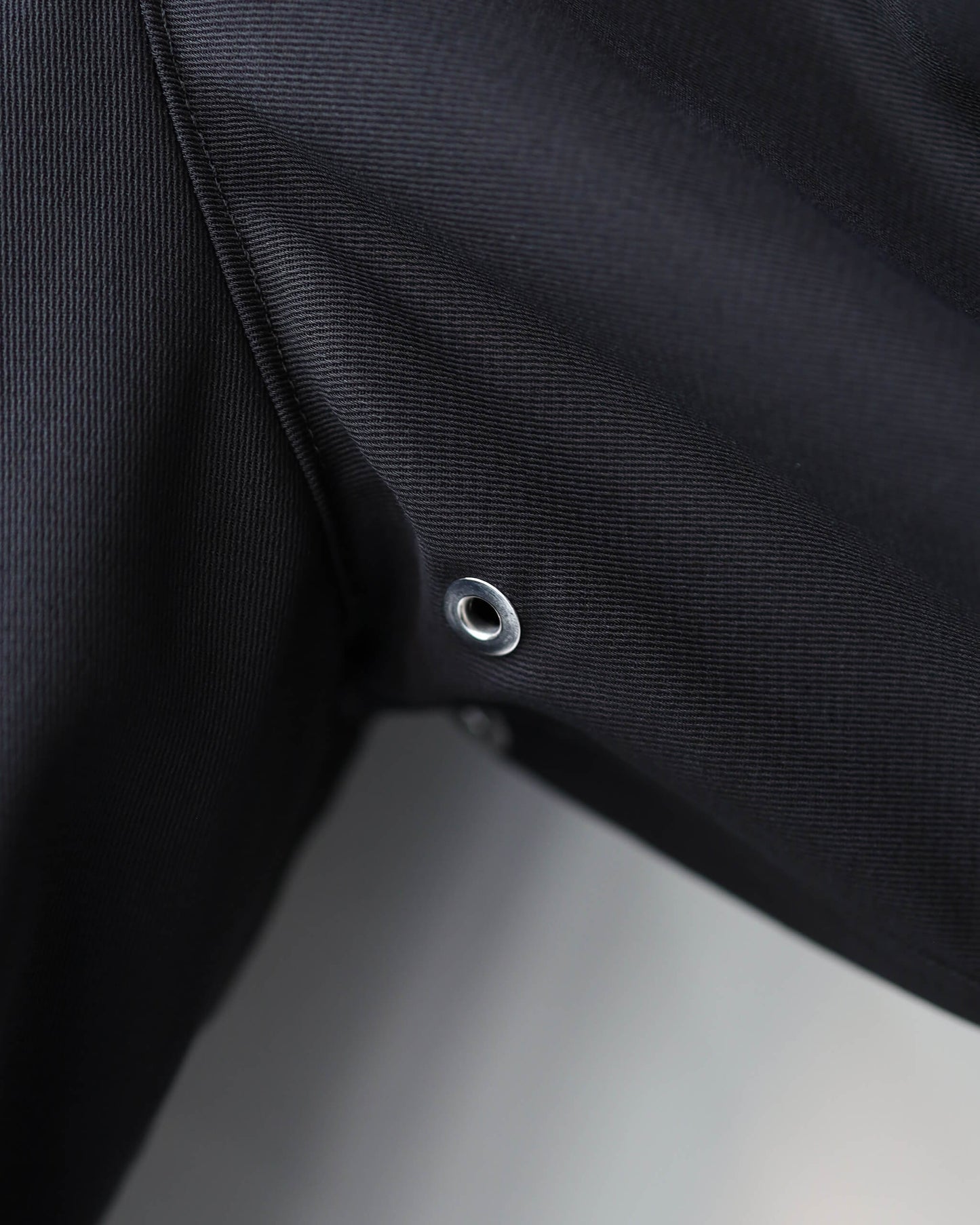 SHORT FIELD BLOUSON ORGANIC COTTON VOILE YARN TWILL "BLACK"