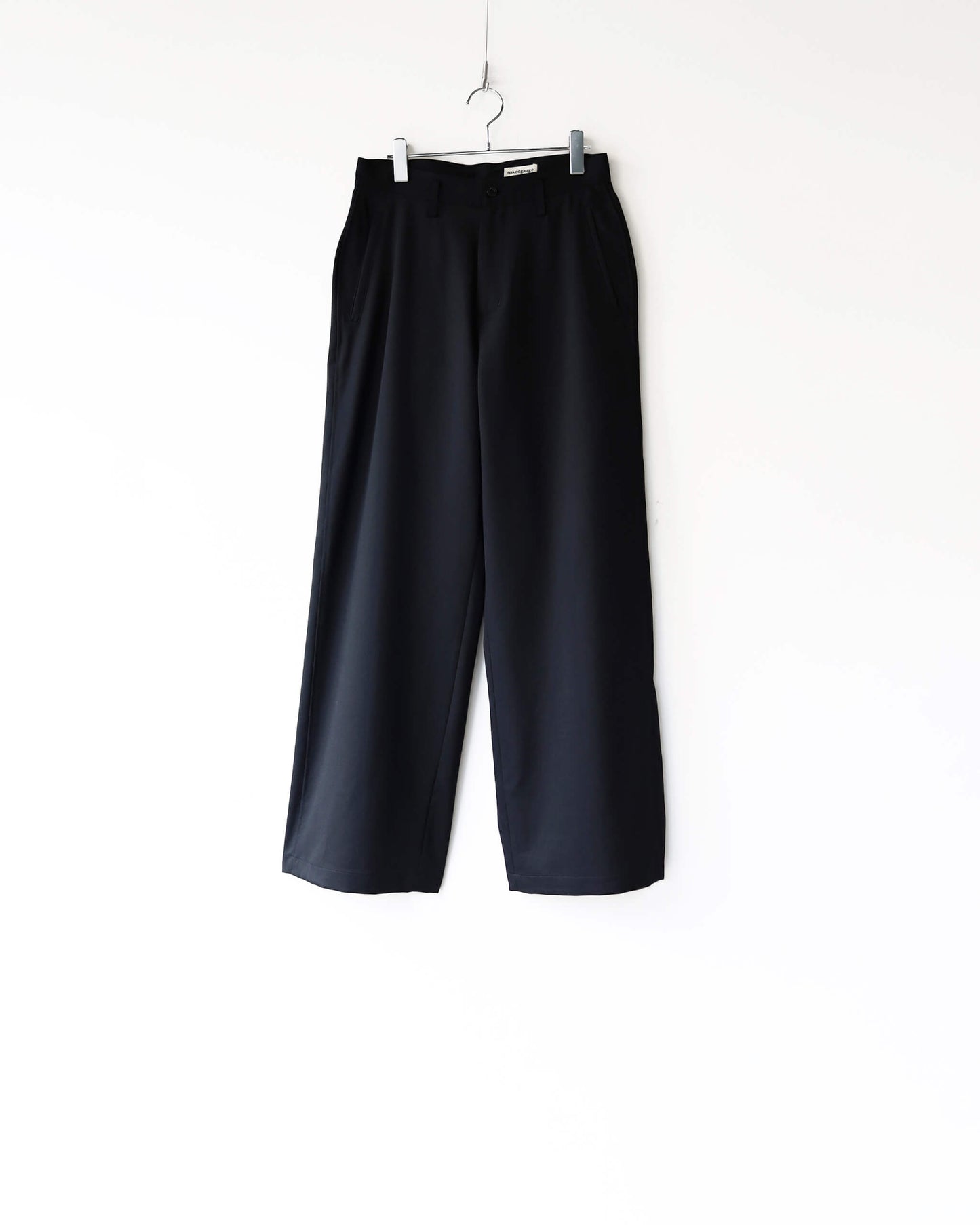 WOOL GABARDINE ASHLEY SLACKS "BLACK"