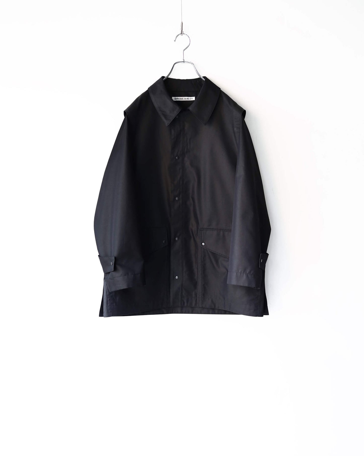 Chambray Mod Half Coat "Black"