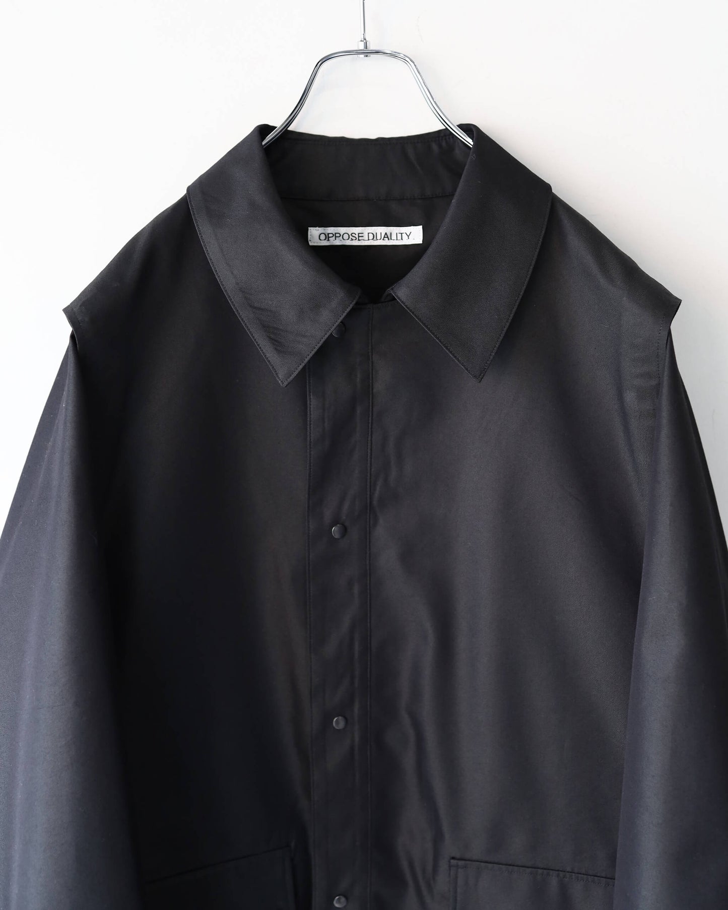 Chambray Mod Half Coat "Black"