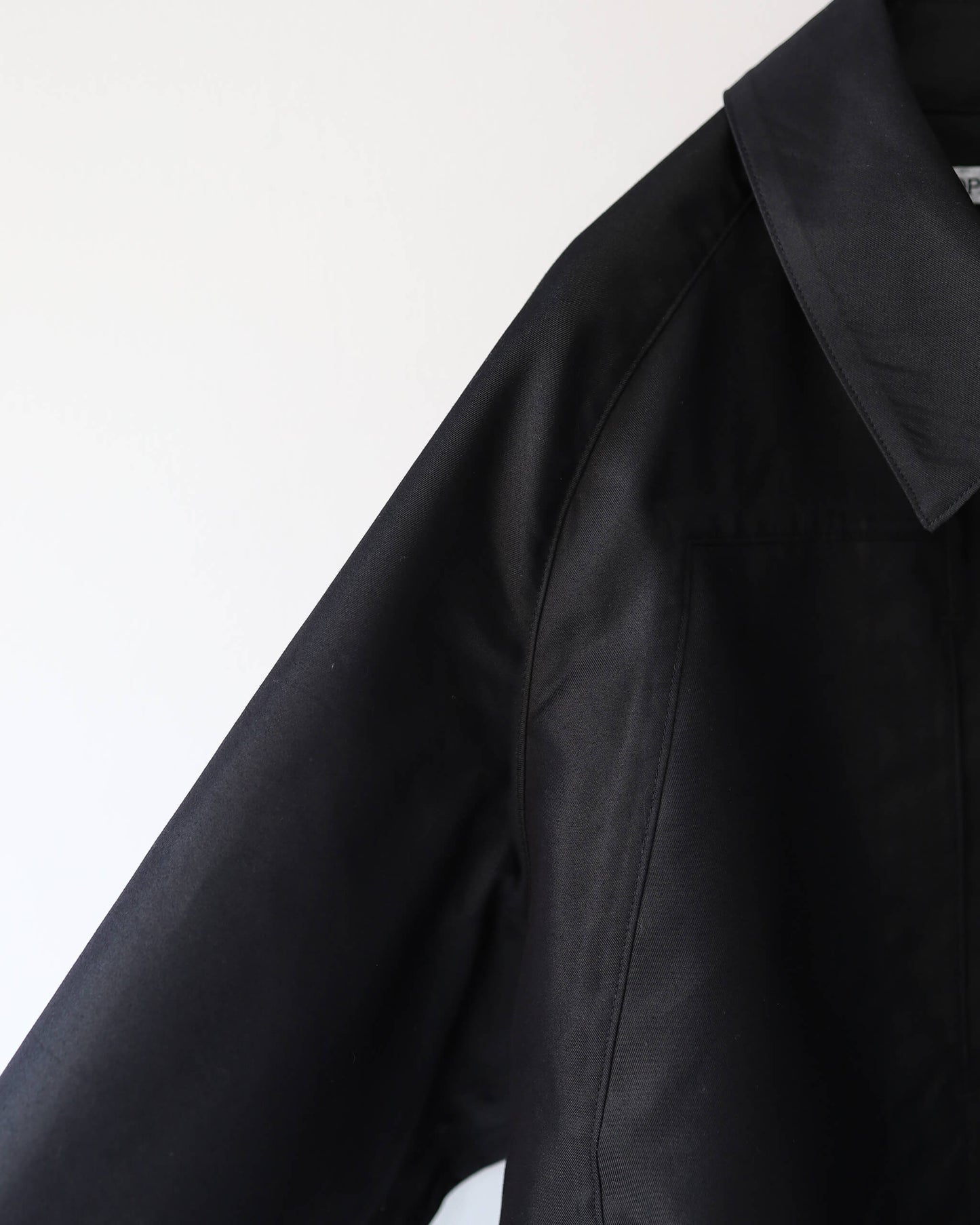 Chambray Mod Half Coat "Black"