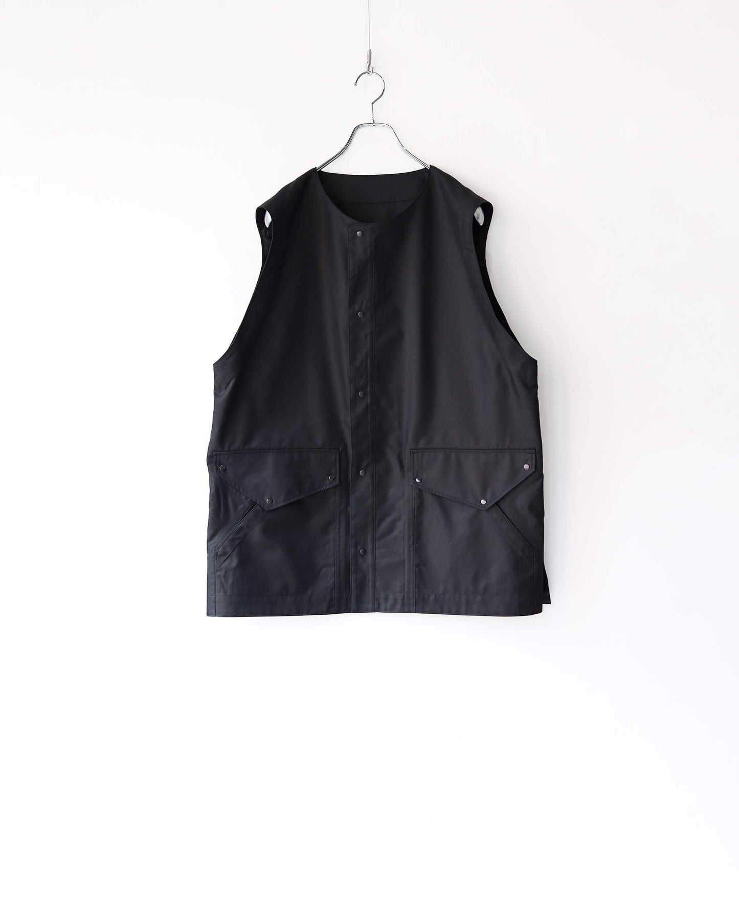 Chambray Mod Half Coat "Black"