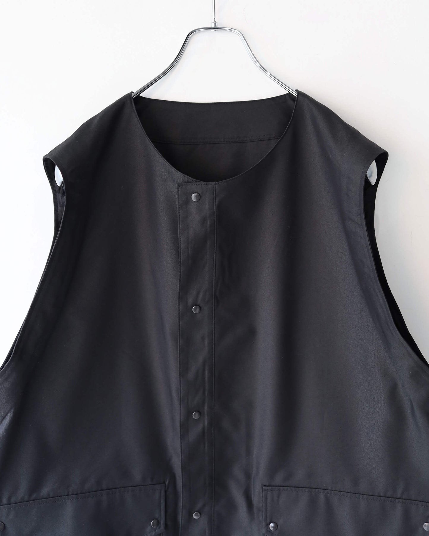 Chambray Mod Half Coat "Black"