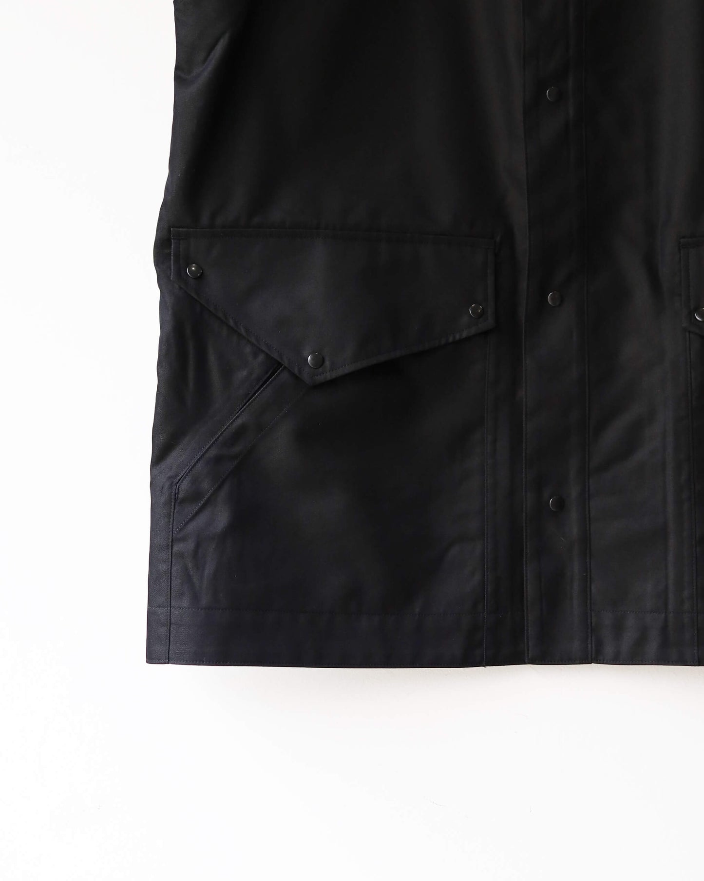 Chambray Mod Half Coat "Black"
