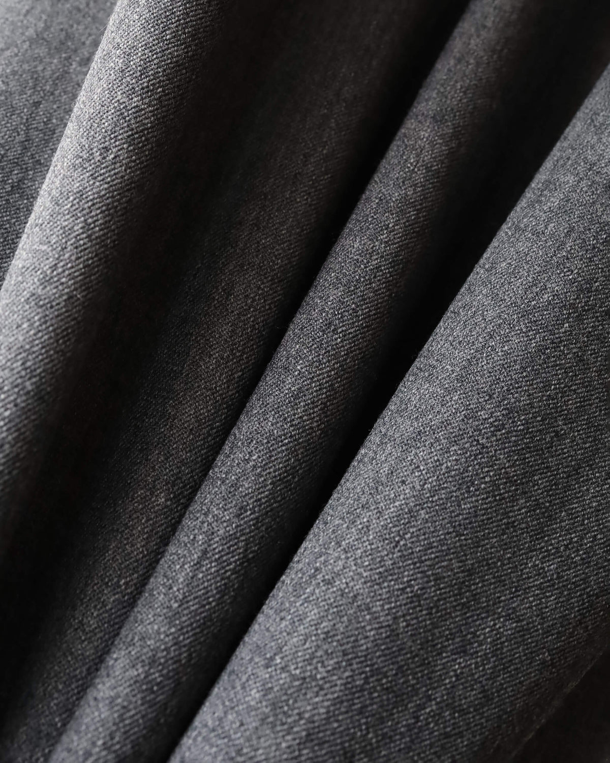 WOOL TWILL RIVET SHIRT "GRAY"