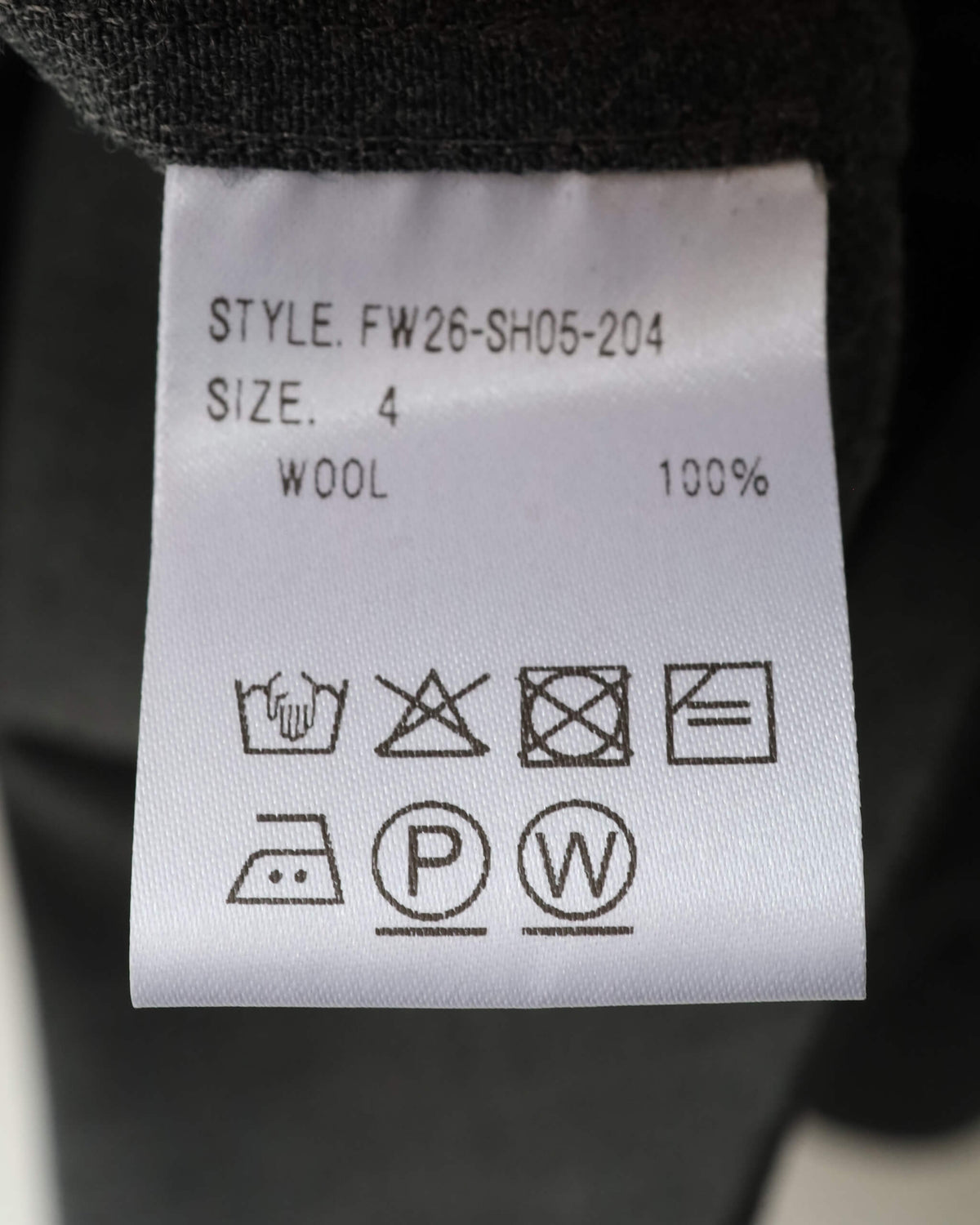 WOOL TWILL RIVET SHIRT "GRAY"