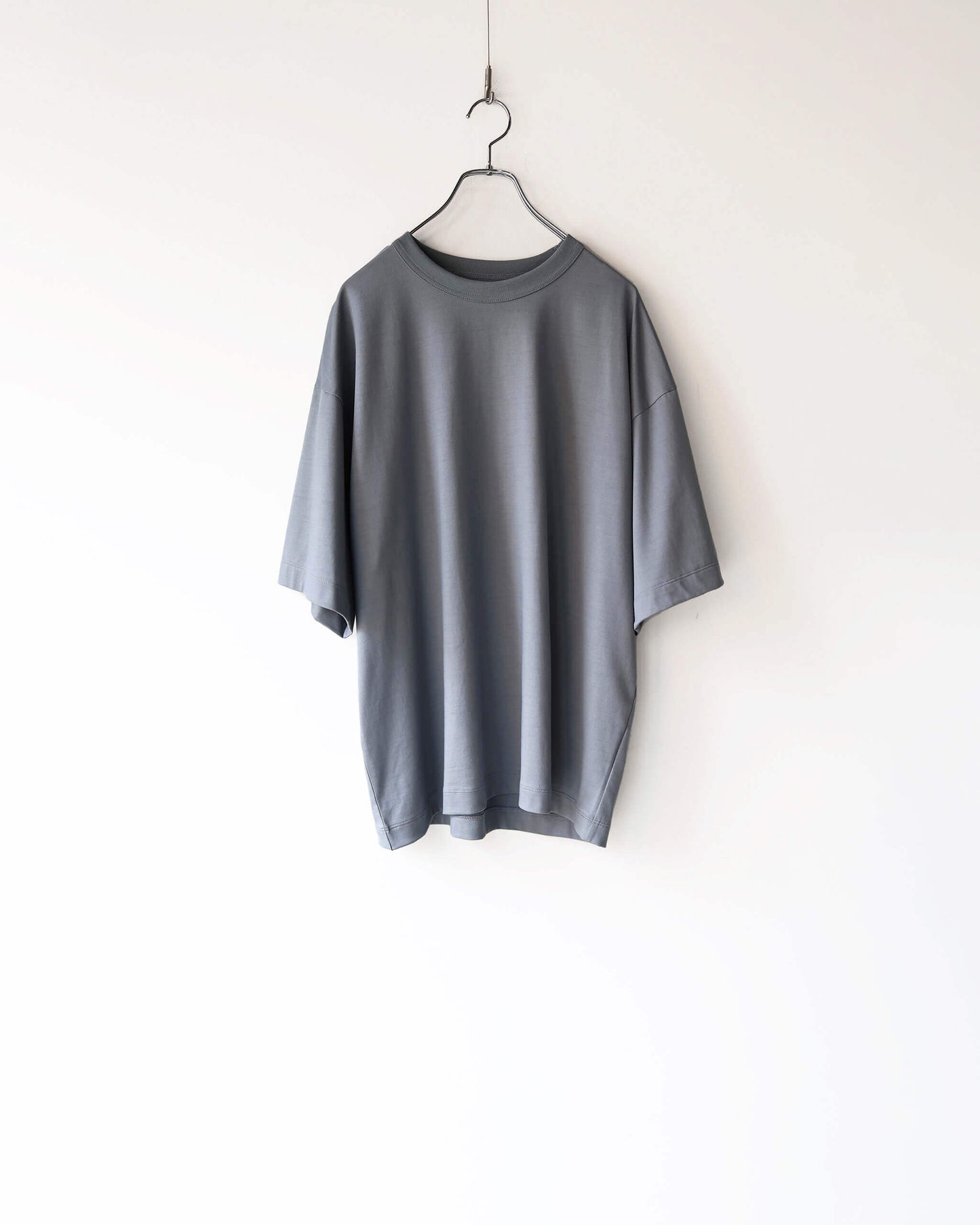 COMFORT FIT Tee ORGANIC GIZA 60/3 SURVIVAL KNIT "DOLPHIN GRAY"