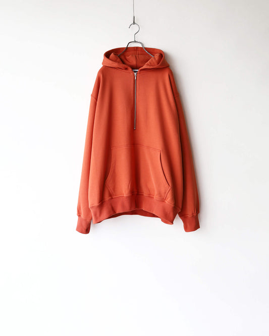 HALF ZIP HOODY "ORANGE"