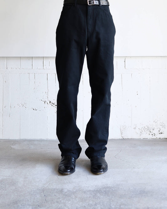 DENIM PANTS-STANDARD "BLACK"
