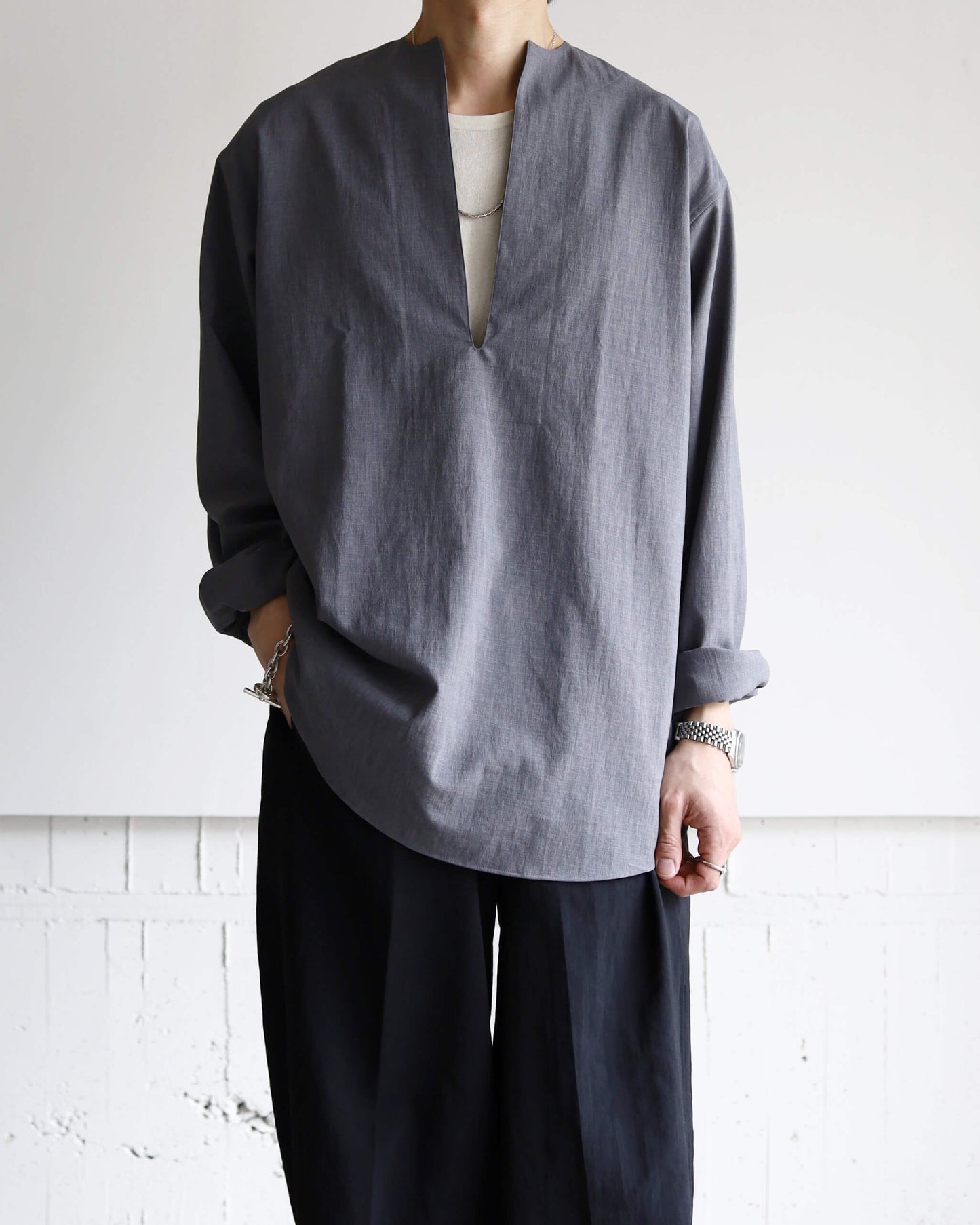 SKIPPER SHIRT "GRAY"