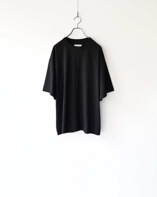 COMFORT FIT Tee ORGANIC GIZA 60/3 SURVIVAL KNIT "BLACK"