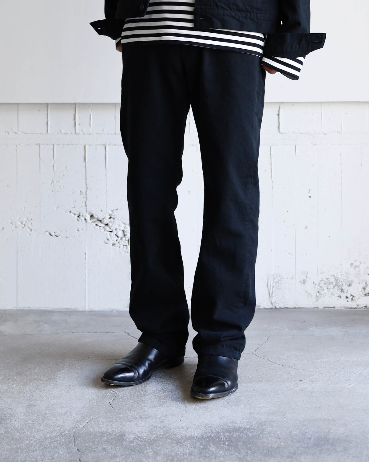 DENIM PANTS-STANDARD "BLACK"
