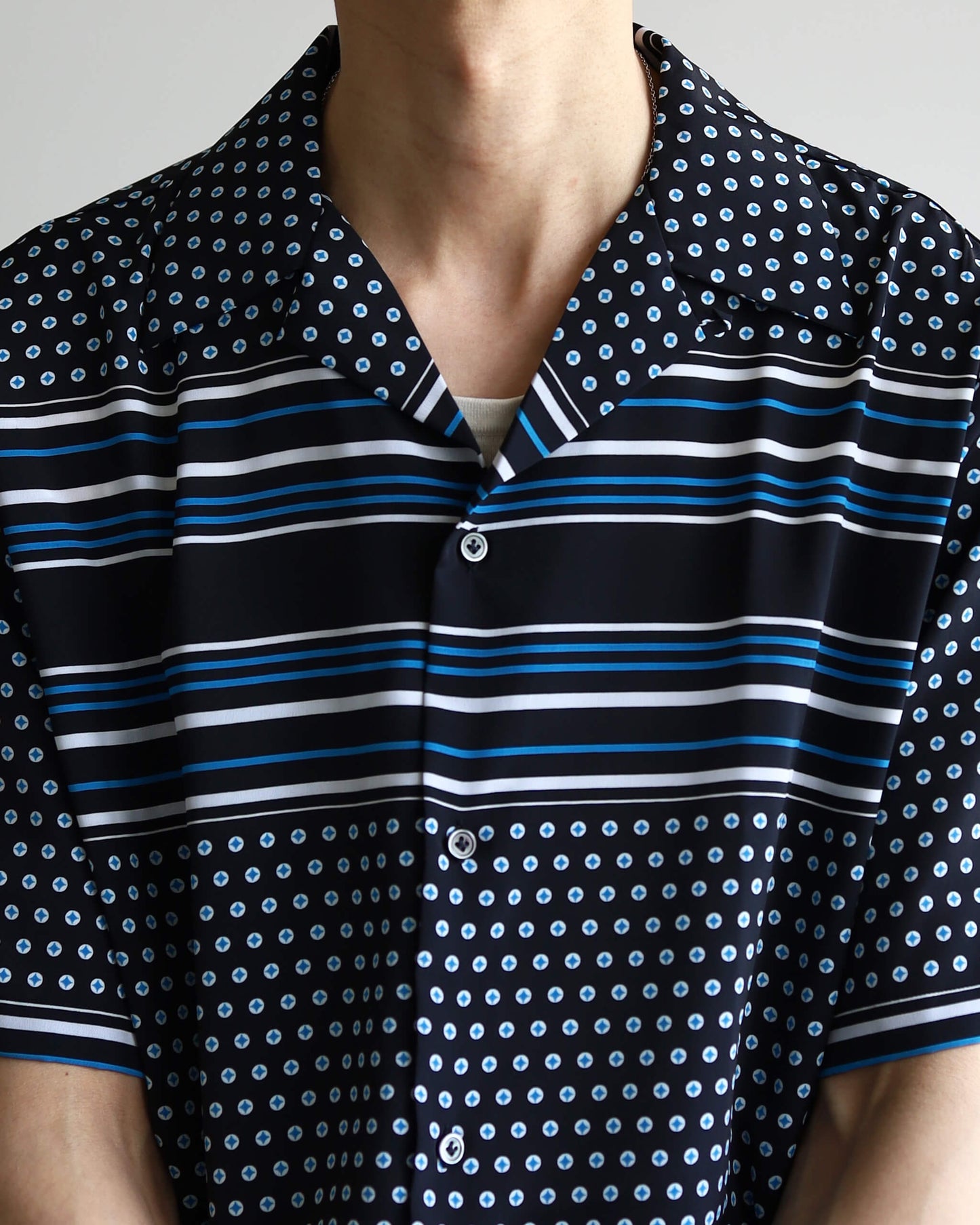 OPEN COLLAR SHIRT "PATTERN"