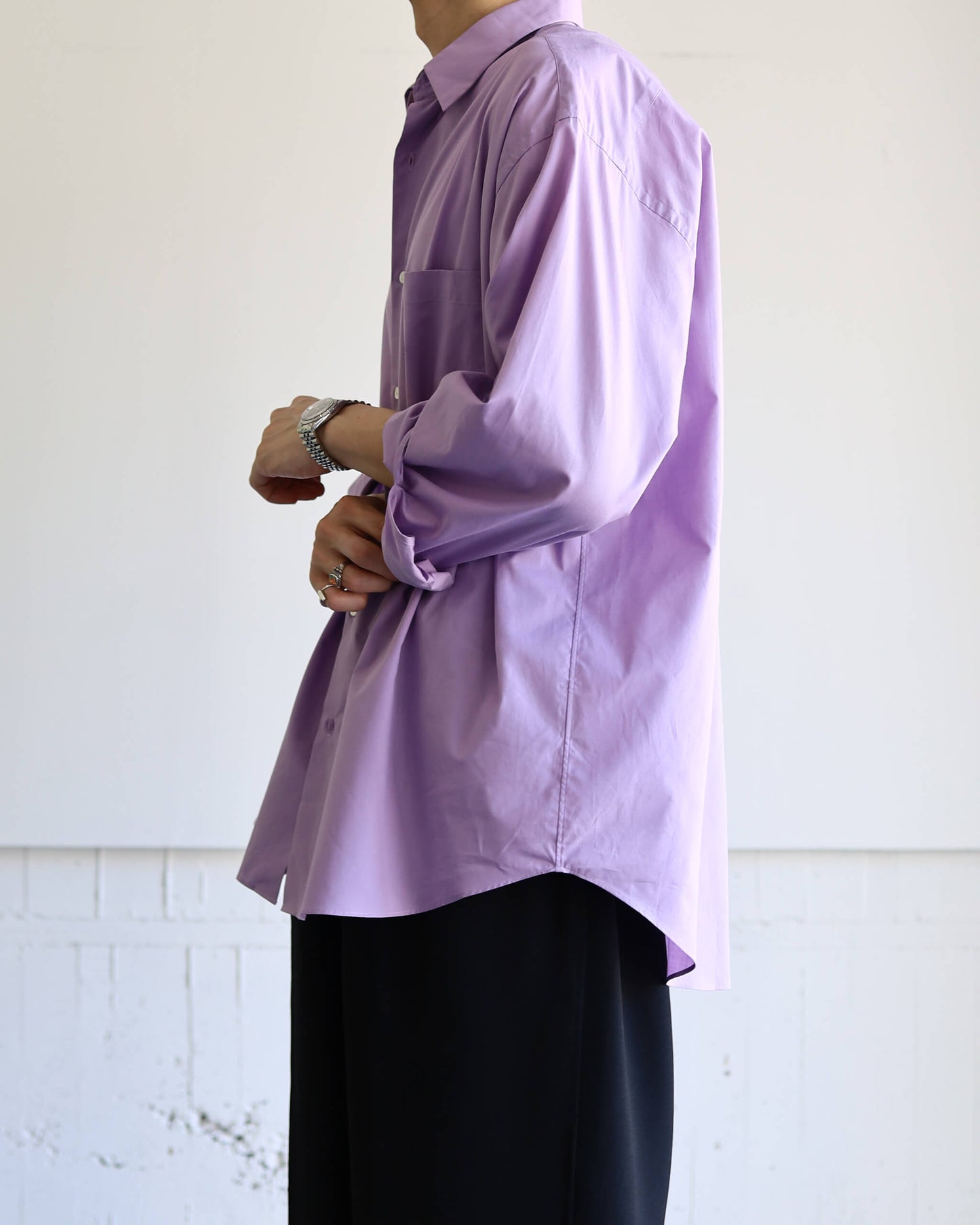 COMFORT FIT SHIRT PERUVIAN PIMA POPLIN "LAVENDER"