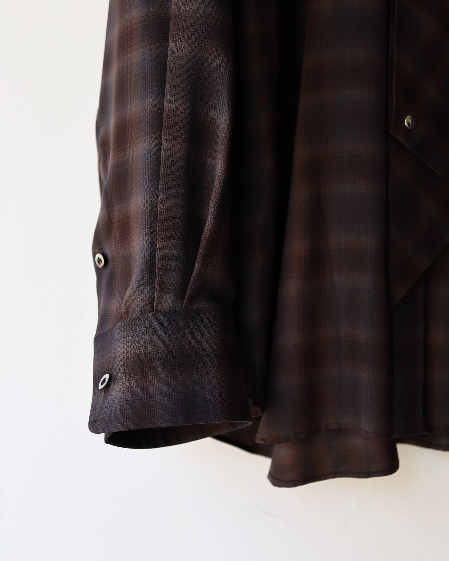 NECKTIE SHIRT "BROWN"