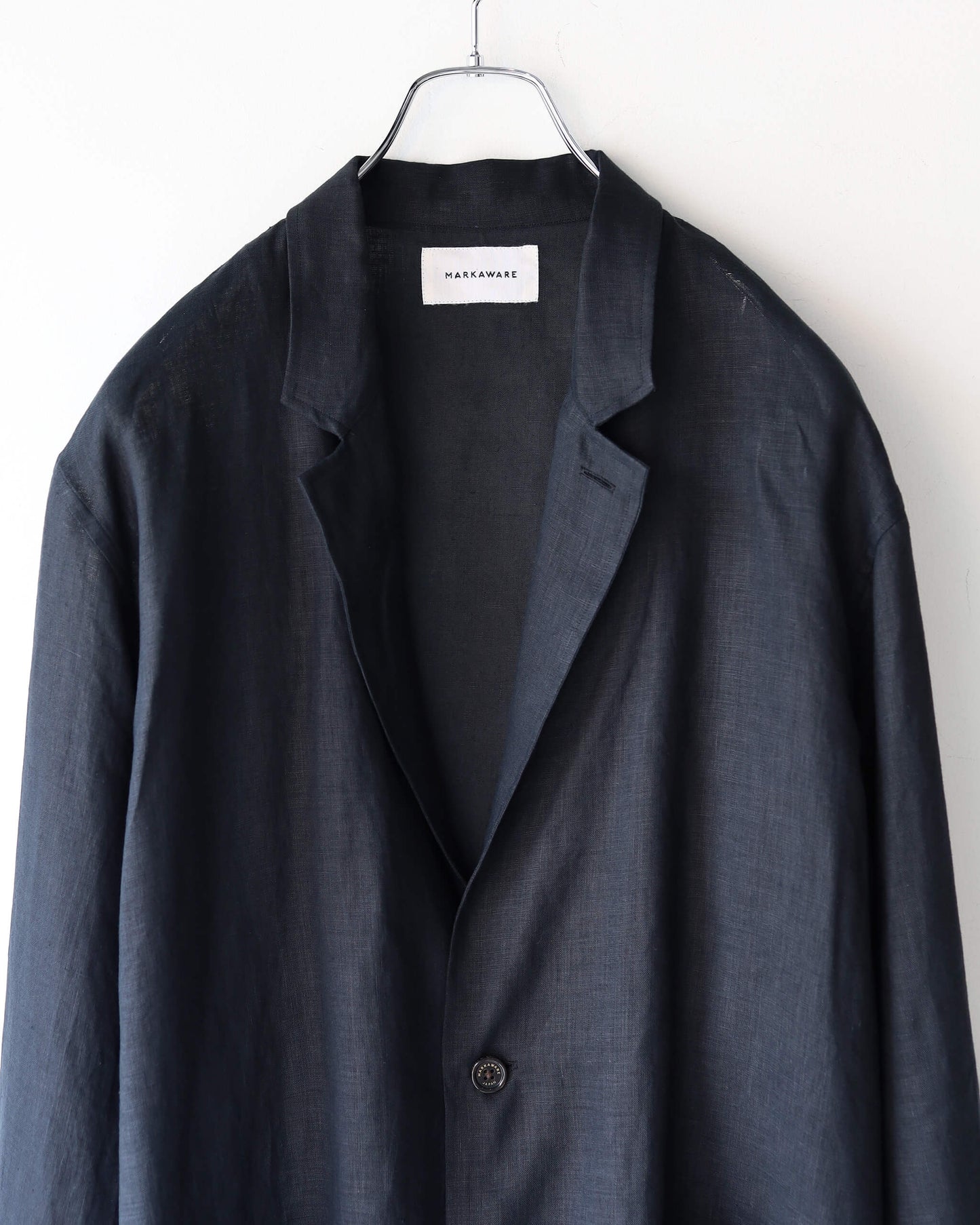 SHIRT JACKET HEMP SHIRTING "BLACK"