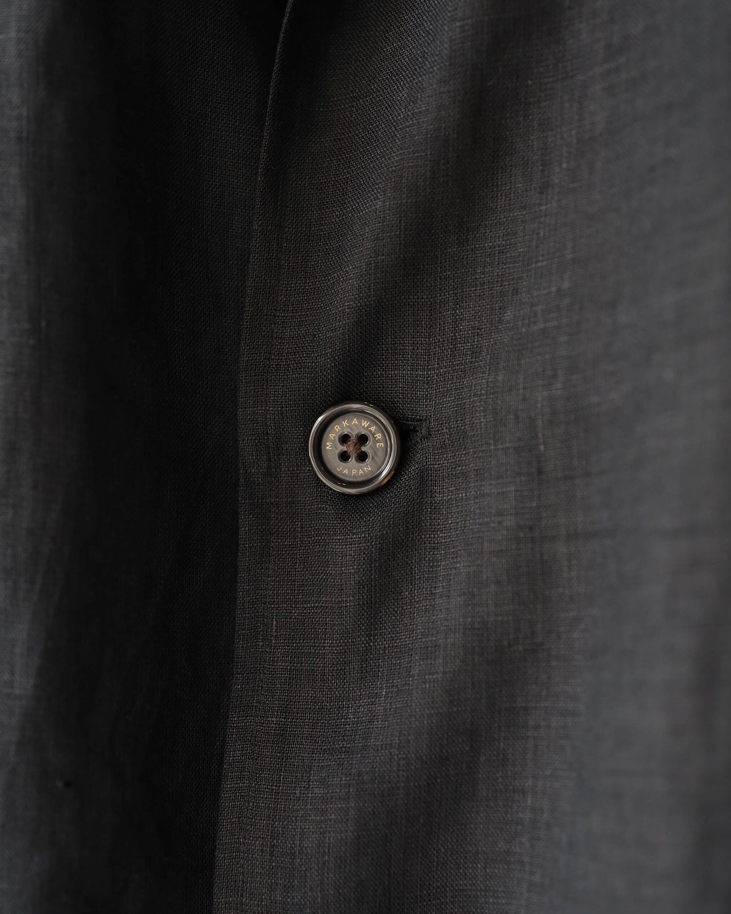 SHIRT JACKET HEMP SHIRTING "BLACK"