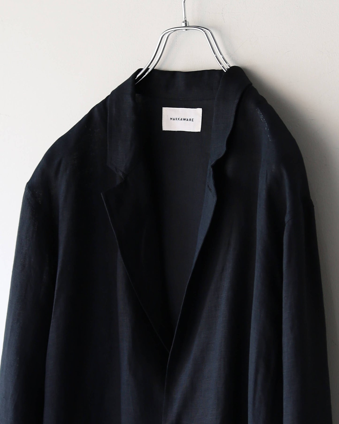 SHIRT JACKET HEMP SHIRTING "BLACK"