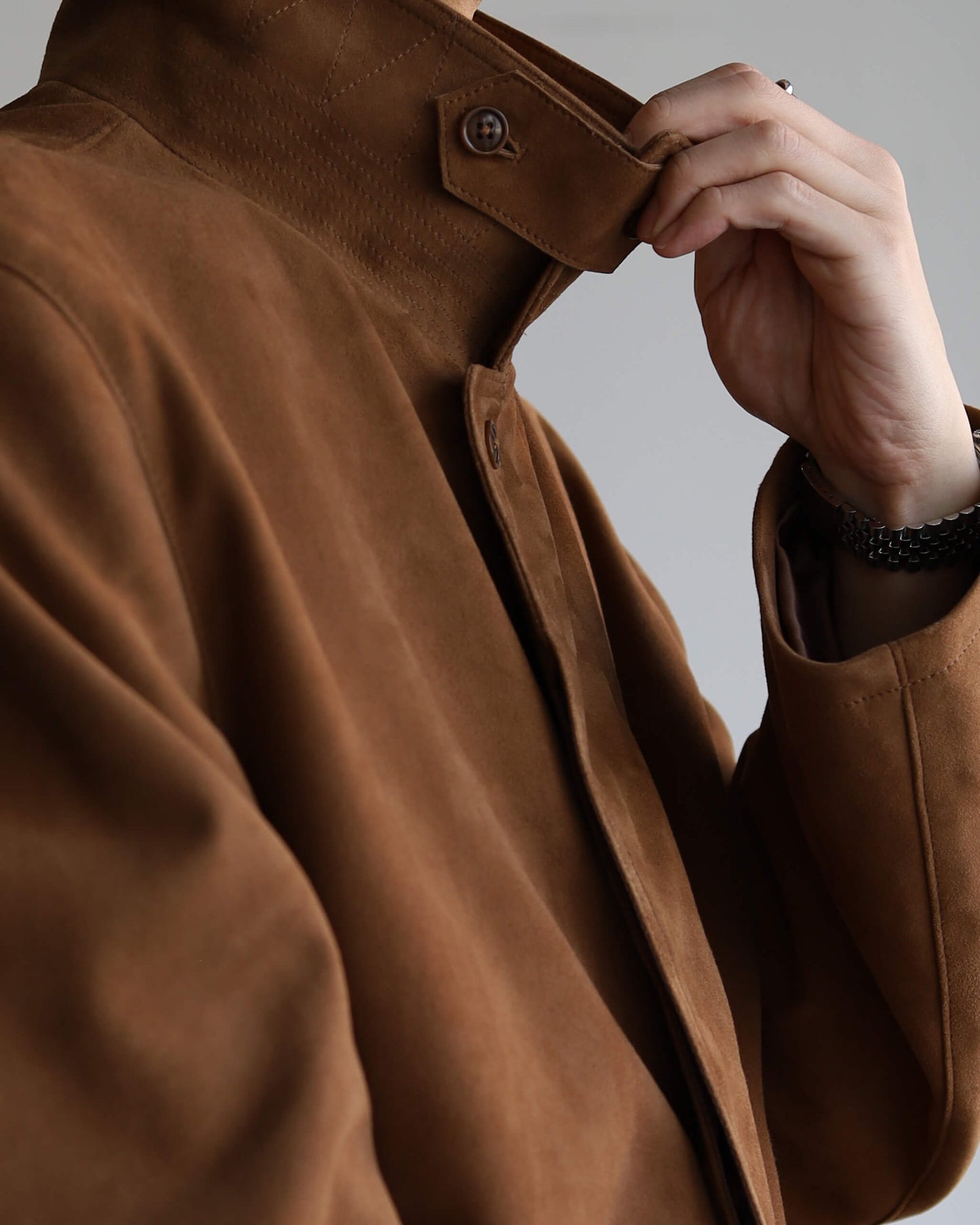 ST LEATHER JACKET "BROWN"