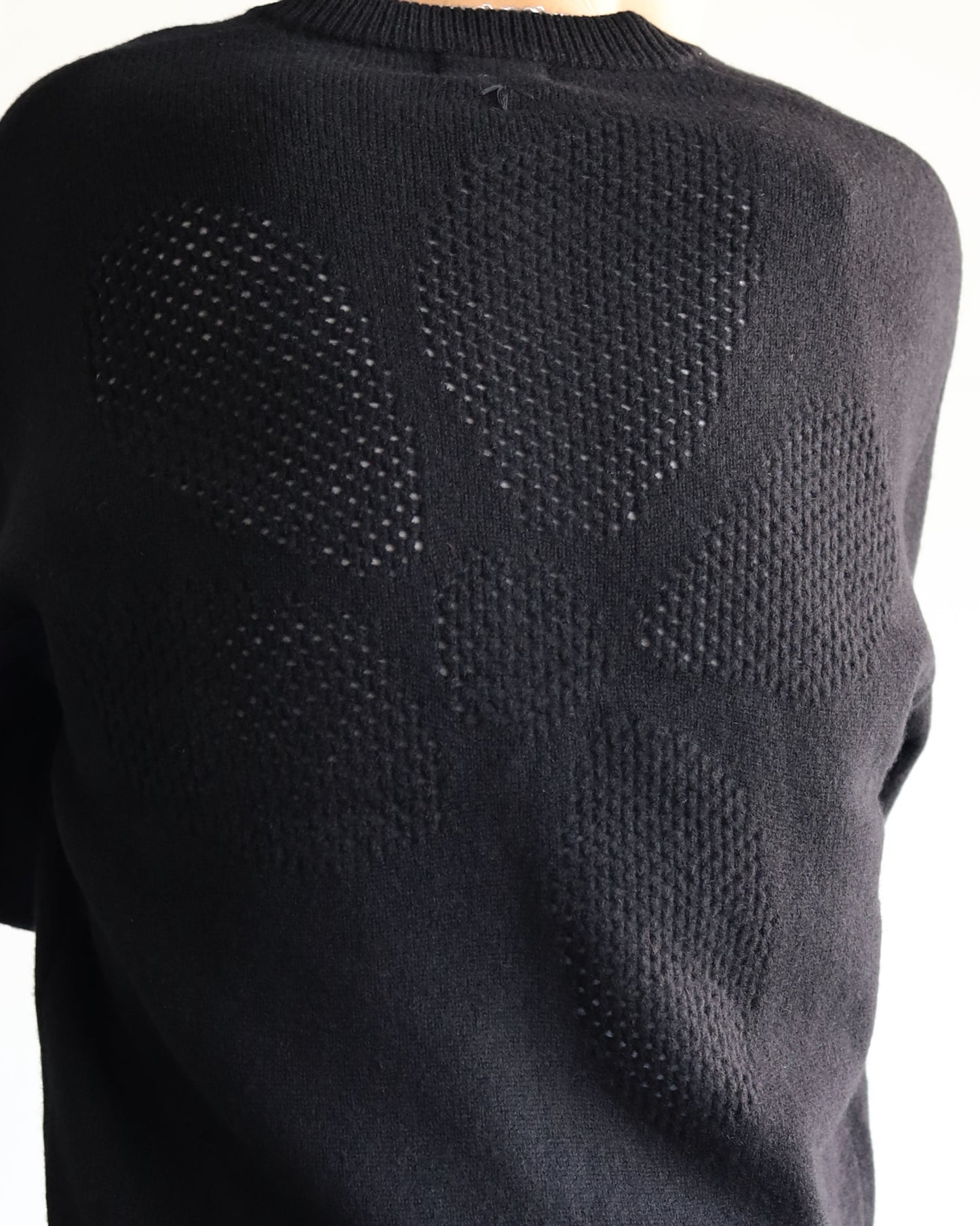 [Exclusive] flower crew cardigan "kuro"