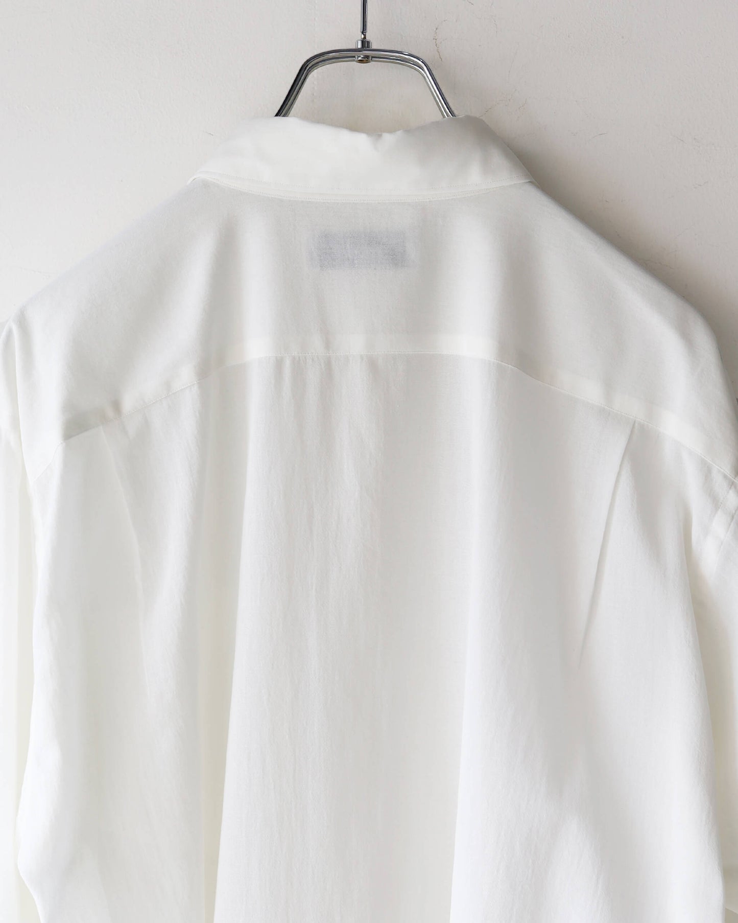 REGULAR COLLAR SHIRT ORGANIC COTTON HIGH TWIST LAWN "WHITE"
