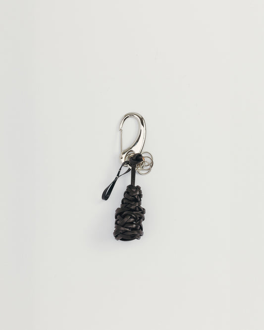 take leather key chain "kuro"