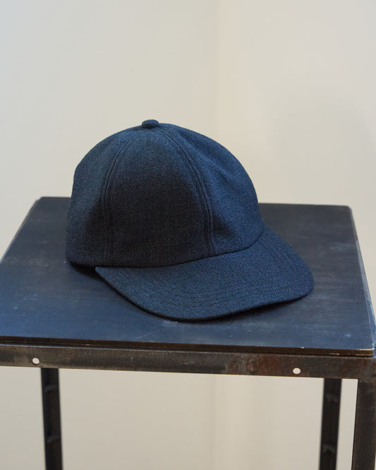 TOUGH WOOL TWIILL / BASIC CAP "CHARCOAL"