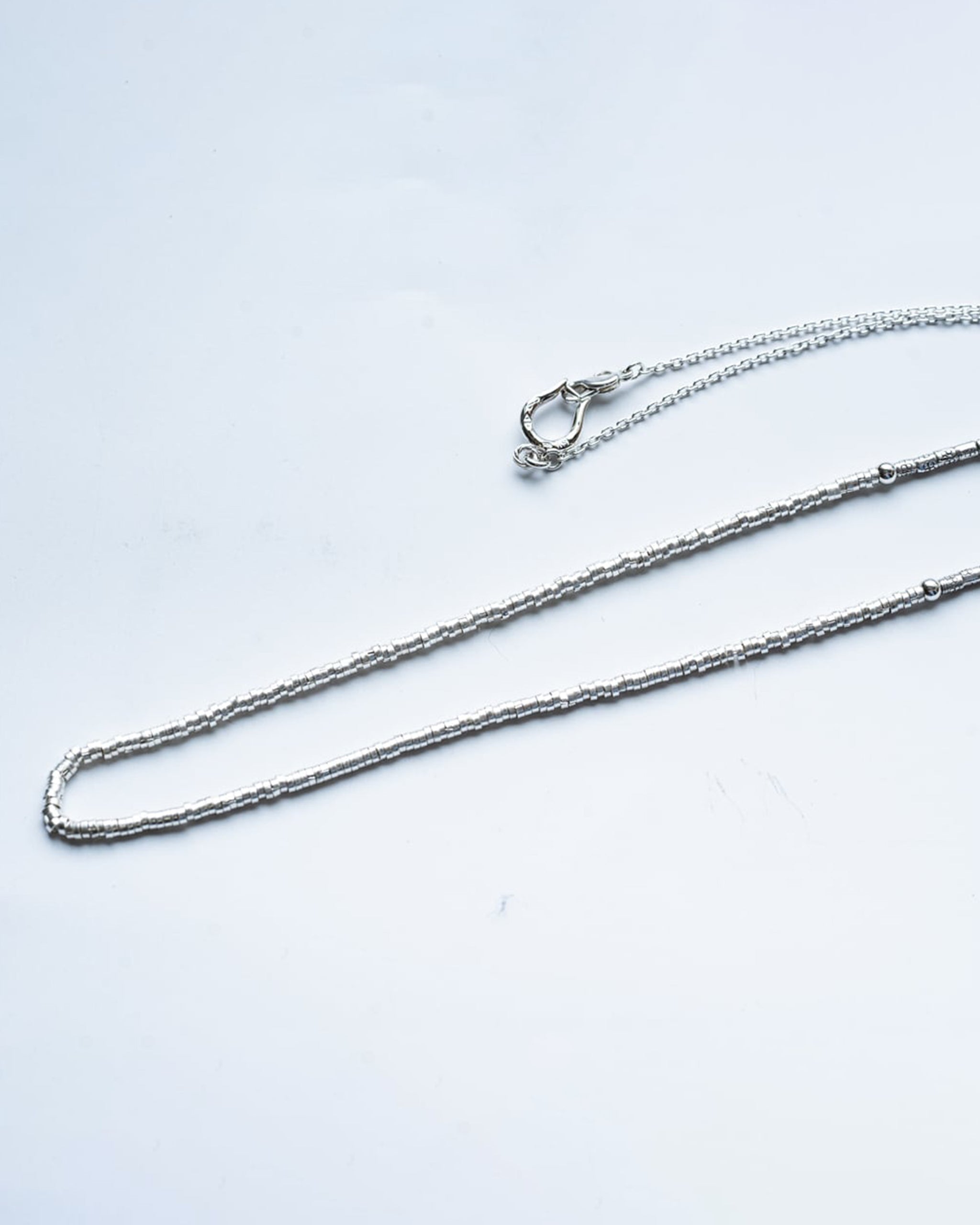 WAKAN SILVER SMITH Horse shoe handmade beads necklace (65cm) [C