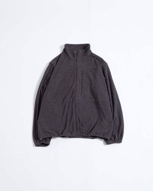 SAUNAS " サ " towel cloth zip jacket "charcoal gray"