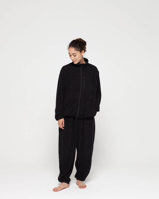 Twilight ♨ towel cloth wide easy pants "black"