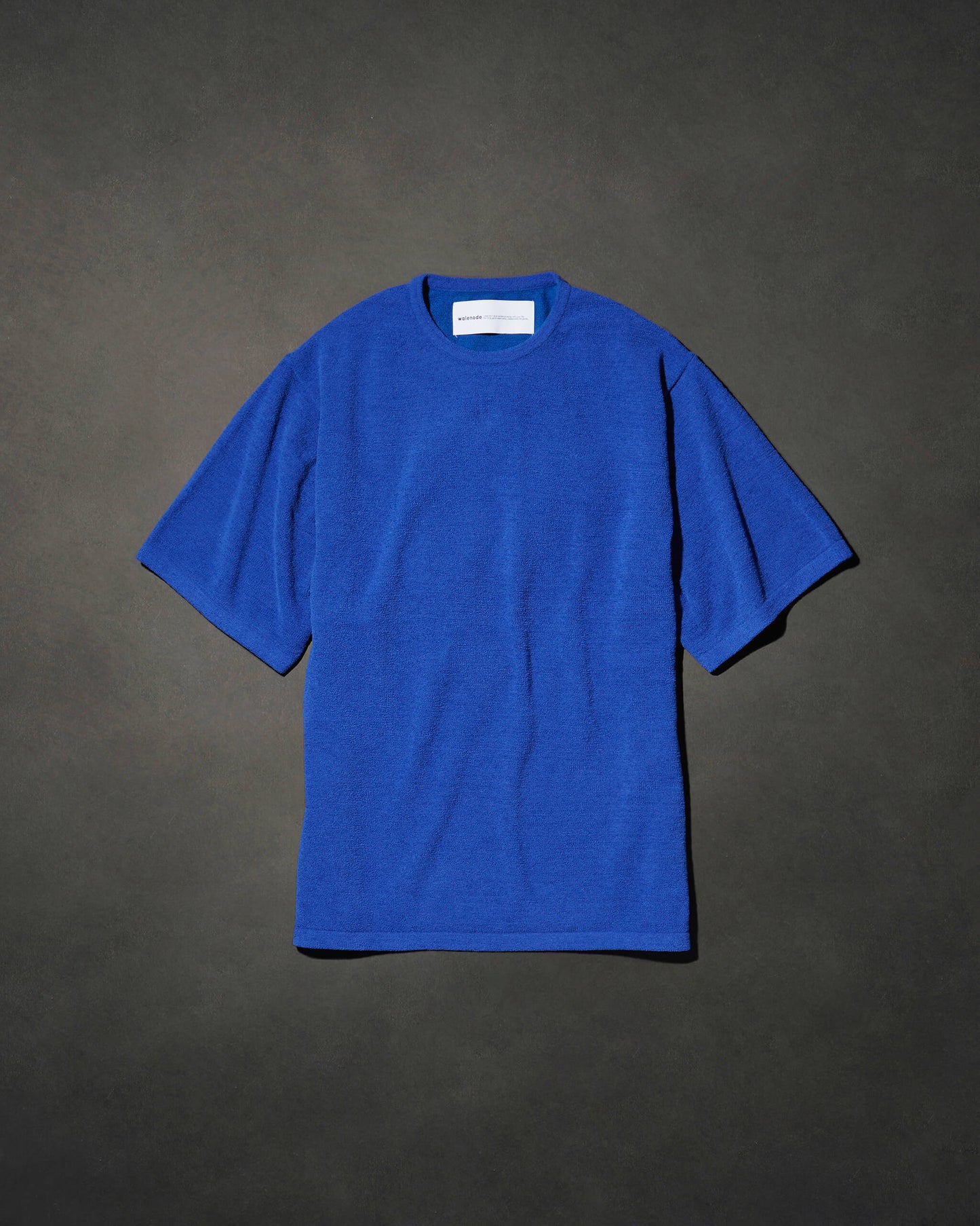 Cotton cashmere pile Half sleeve T "Oriental blue"