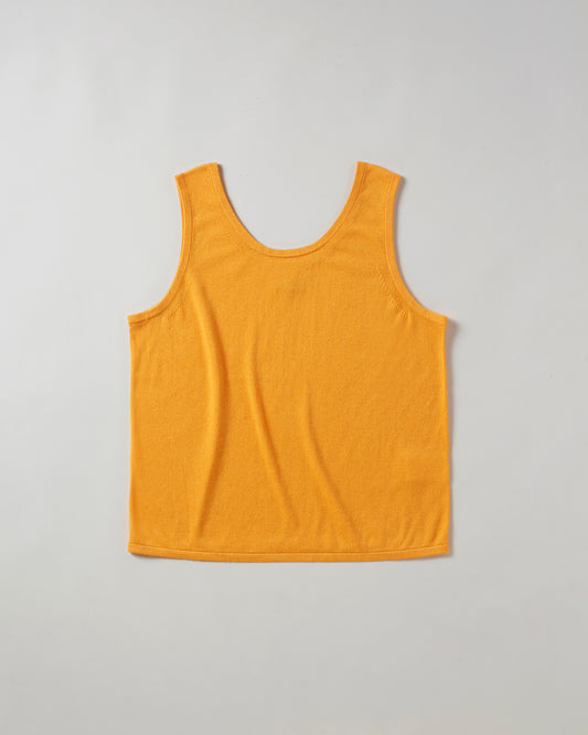 Silk cashmere Tank top "Orange"