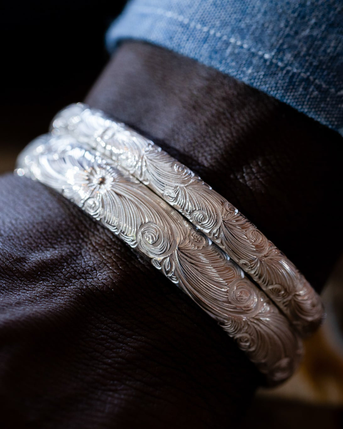 Arabesque bangle (M) [BN-068]